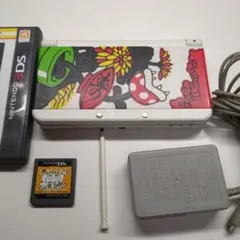 動作確認済レア品マリオプレートnewニンテンドー 3DS ホワイト 任天堂 本体