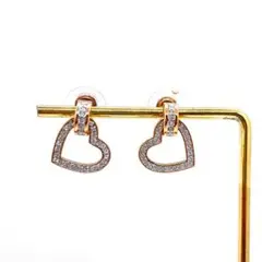 美品】スワロフスキースワンピアス クリスタルローズゴールド5144289箱 
