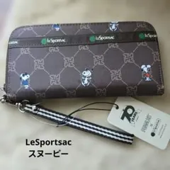 【新品未使用】LeSportsac スヌーピー 長財布 ポーチ 70周年