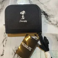 新品未使用　PEANUTS スヌーピー コインケース ブラック