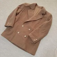 ジェイプレス ブラウン チェスターコート ショート丈