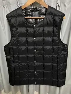 TAION 体温 ベーシック クルーネックボタン インナーダウンベスト