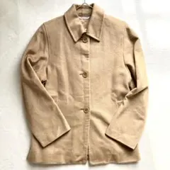 【最高級白タグ／希少キャメル100% 】Max Mara ロゴ総柄 コート