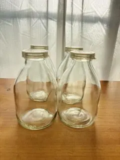 ガラス製ミルク瓶500ml4個セット
