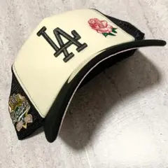NEW ERA LA ドジャース ローズ メッシュキャップ 海外モデル ピンク