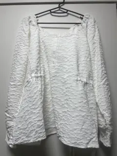 オフホワイト 長袖シャツ Fサイズ