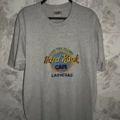 ハードロックカフェ Tシャツ ラスベガス 刺繍 デカロゴ 輸入古着