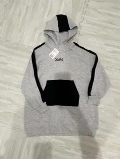 グレー フード付き パーカー