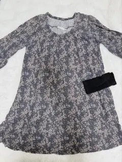 See By Chloé 花柄 7分袖 チュニックワンピース ウエストリボン付きのサムネイル