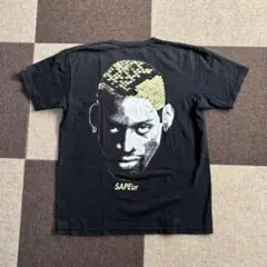 FR2DOKO×SAPEur ロッドマンコラボTシャツ 黒 Lサイズ SAPEur fr2doko コラボTシャツ ロッドマン