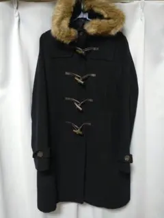 earth music＆ecology ロングダッフルコート 黒、Lサイズ