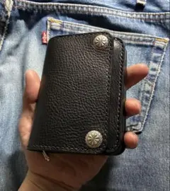 Omph ブラックレザー ミニ財布 値段交渉⭕️ - メルカリ
