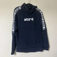 ASICS ネイビー パーカー