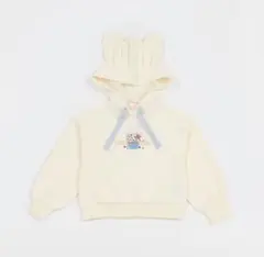 メゾピアノ　アリスモチーフ　パーカー　130cm　アイボリー