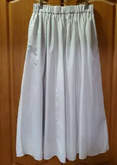 GLOBAL WORK/ウエストゴム大きめ/白/ポケット有り