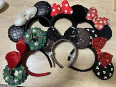 ミッキー・ミニー耳型カチューシャ8個セット