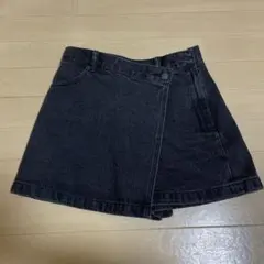 【美品】　GU デニムラップスコート