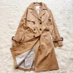 Free's Mart フリーズマート　トレンチコート　M　ベージュ　ストライプ