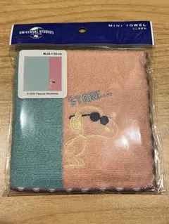 USJ スヌーピー ミニタオル 25x25cm