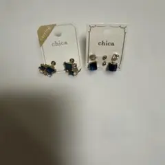 ネイビー　✨イヤリング✨　セット