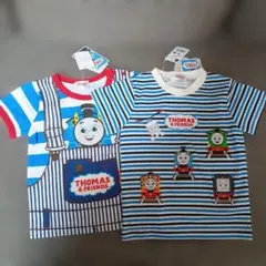 トーマス＆フレンズ ストライプTシャツ 2枚セット90㌢ ティシャツ