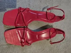 ZARA ストラップサンダル レッド 38のサムネイル