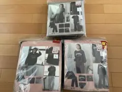 ３点 Lサイズ ルームウェアパジャマ ロゴプリント