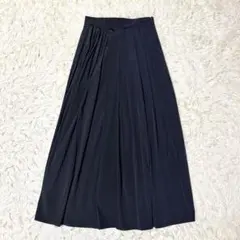 【美品】ESCADA SPORT 巻スカート ロング ネイビー 36のサムネイル