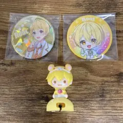 すとぷり　るぅとくん　缶バッジとケーブルカバー