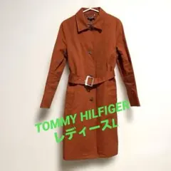 トミーヒルフィガー　トレンチコート　オレンジ　レディース　ロングコートのサムネイル