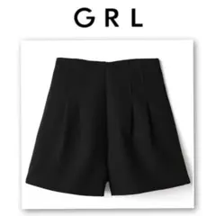 【新品 タグ付き】GRL ハイウエストタックショートパンツ[at1647]
