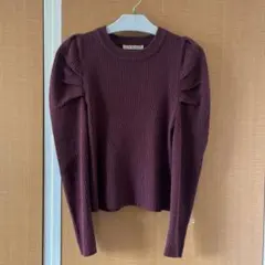 ems イームス　ニット　ワインレッド　トップス