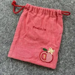 familiar コップ巾着　マチ付き