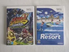 マリオストライカーズチャージド Wiiスポーツリゾート 2点まとめ売り