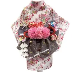 犬服 ハンドメイド着物 Sサイズ 白