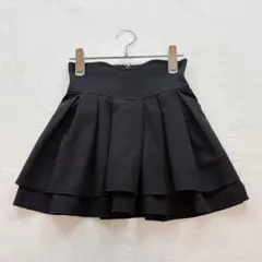 ミシェルマカロン【XS】黒 美脚スカート インナーパンツ付 ストレッチ 春夏のサムネイル