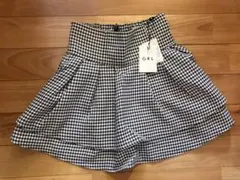 GRL インパン裏地付き千鳥柄フレアミニスカート[gm773] サイズS