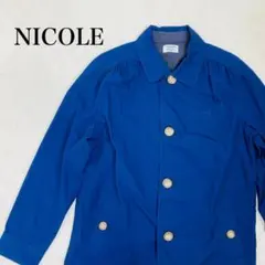 NICOLE シャツ　長袖 ネイビー　0259Bのサムネイル