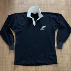 90s Canterbury オールブラックスALL BLACKS ラガーシャツ - メルカリ