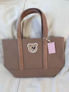 フェイラーFEILER オールドテディワッペントートバッグ ベージュ　L