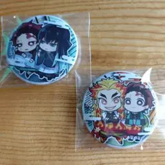 鬼滅の刃　缶バッジ　キャラばんちょうこう