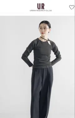 URBAN RESEARCH カットアウトリブトップス