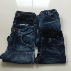 デニム４点セット　エドウイン a.v.v ジーンズ 130サイズ