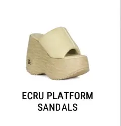 【新品・未使用】YELLO ECRU PLATFORM SANDALS （M）のサムネイル