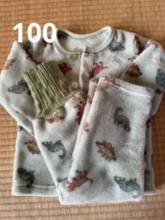 恐竜柄フリースパジャマ 100cm