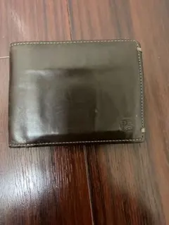 ポールスミスダークブラウン レザー 二つ折り財布