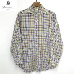 美品】Finamore ホリゾンタルカラー シャツ 38位 72529920 - メルカリ