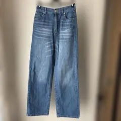 ストレートデニム M ウエスト64〜70 濃い青