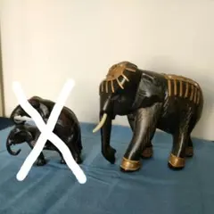 ■木製象の彫刻置物