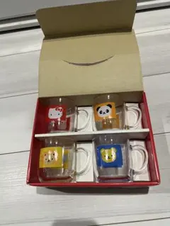 【新品未使用】ハローキティ ガラスカップ 4個セット 195ml
